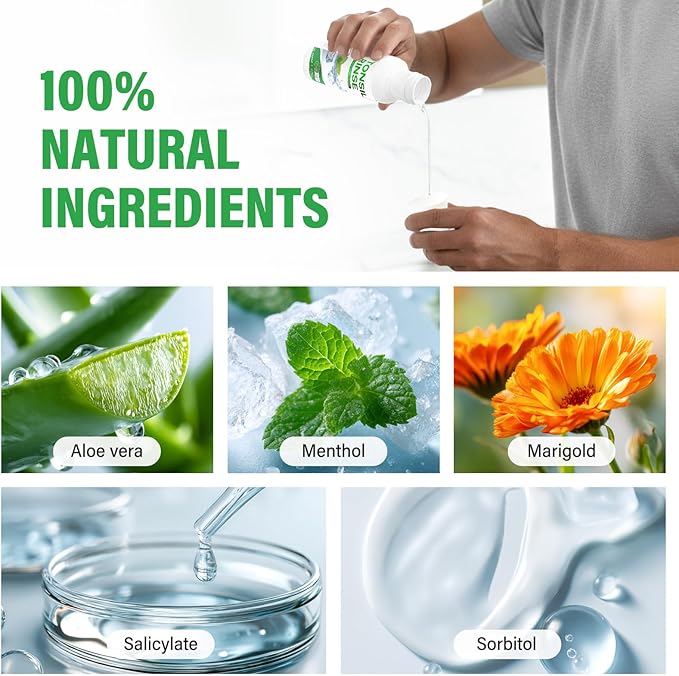 Tonsil Stone Remover, Natural Oral Rinse Liquid wihout Alcohol, Tonsil Stone Mouthwash to Help Soothe Tonsils, Fight Bad Breath