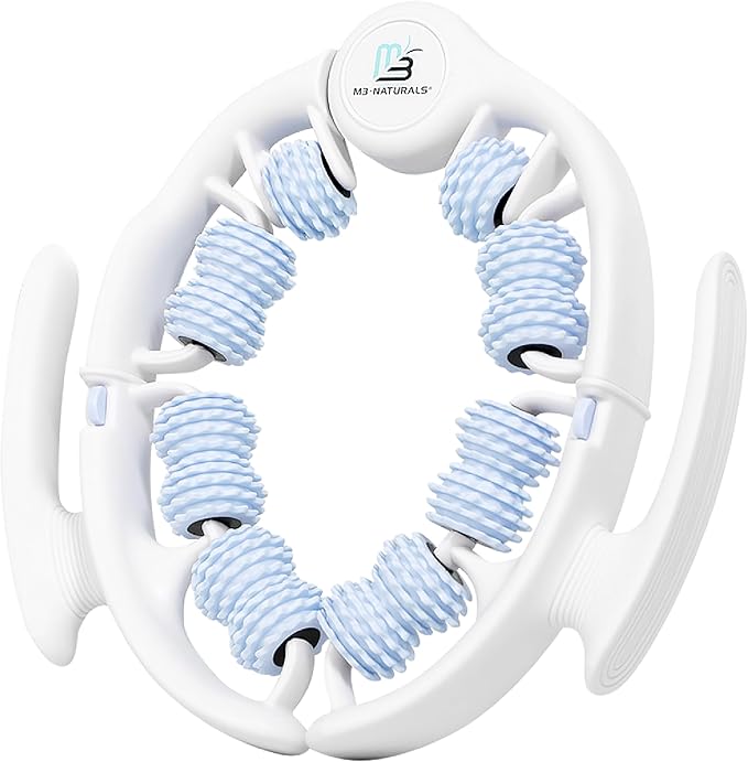 Anti Cellulite Oil and Lymphatic Drainage Massager Kit | Fascia Blaster for Contoured & Smoother Skin | Muscle Roller for Sore Arms, Legs, and Stomach, 8 fl oz by M3 Naturals