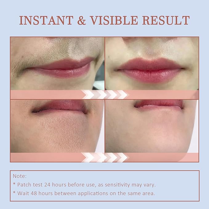 Facial Hair Removal Cream for Women, Soothing Hydrating Depilatory Cream Kit, Painless & Flawless Face, Upper Lip, Chin Hair Remover, Gentle for Sensitive Skin