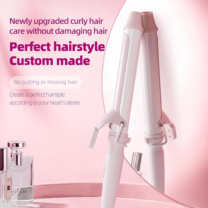 SVEY Ceramic 1.5-inch (About 3.8 cm) Extended Curling Iron, 1.5-inch (About 3.8 cm) Curling Iron can Create Any Curly Hairstyle - Suitable for Medium-Length and Long Hair.