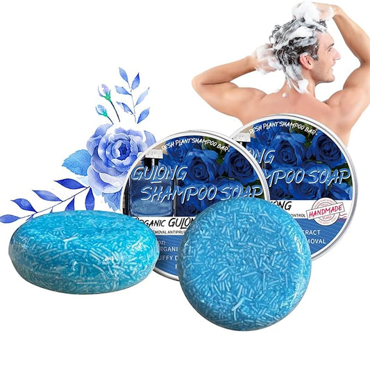 Cologne Shampoo Bar, 2 Pack Solid Shampoo Bar for Men, Deep Cleansing & Nourishing Hair Roots, Fluffy Dandruff Removal Natural Organics Soap Bars for All Hair Types