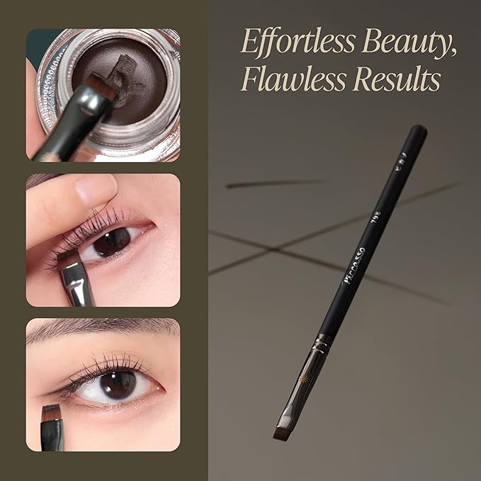 Piccasso 798 Flat Eyeliner Brush – Professional Thin Angled Brush for Gel and Liquid Eyeliner, Soft Bristles for Tightlining and Lash Line, Eye Makeup and Facial Brush from K-Beauty Brand