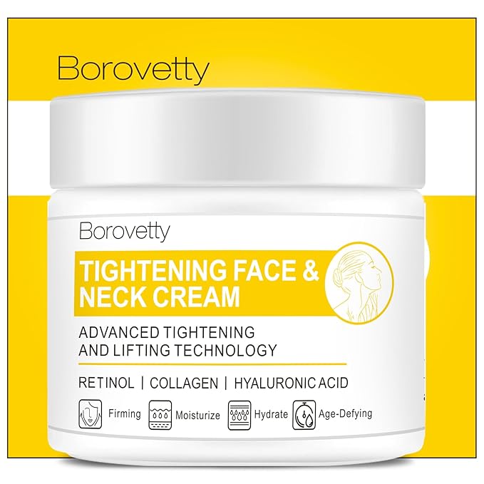Neck Cream, Neck Creams for Tightening and Firming, Wrinkle Cream for Women, Skin Tightening Cream for Face, Neck, Chest & Décolleté.