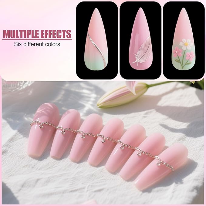 Artdone Sheer Gel Nail Polish Set Jelly UV Gel 6 Colors Translucent Milky White Pink Nude Brown Colors Nail Polish For All Seasons