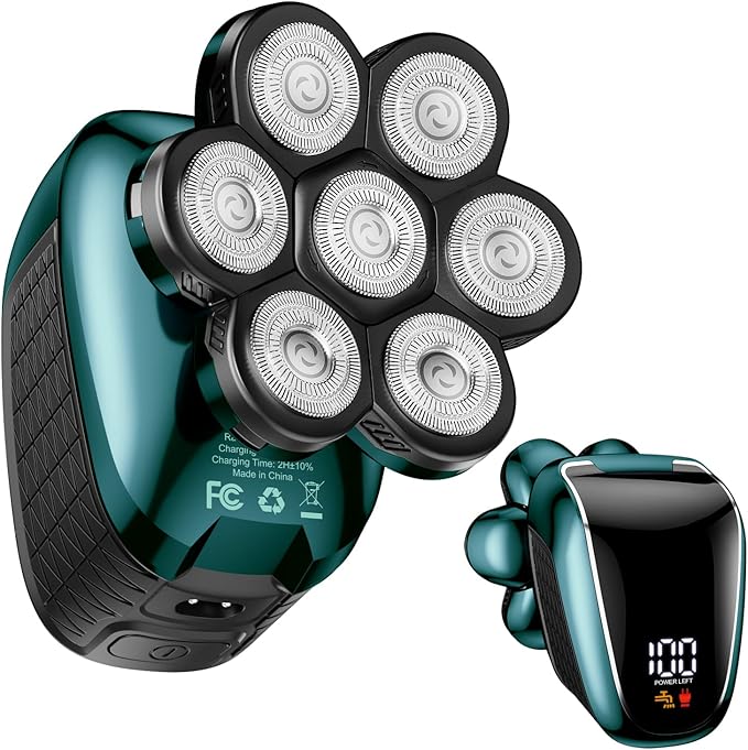 Head Shavers for Bald Men: 5-in-1 Electric Razor - Waterproof Wet Dry Shaving - Professional Grooming Kit for Balder - Rechargeable Head Shavers