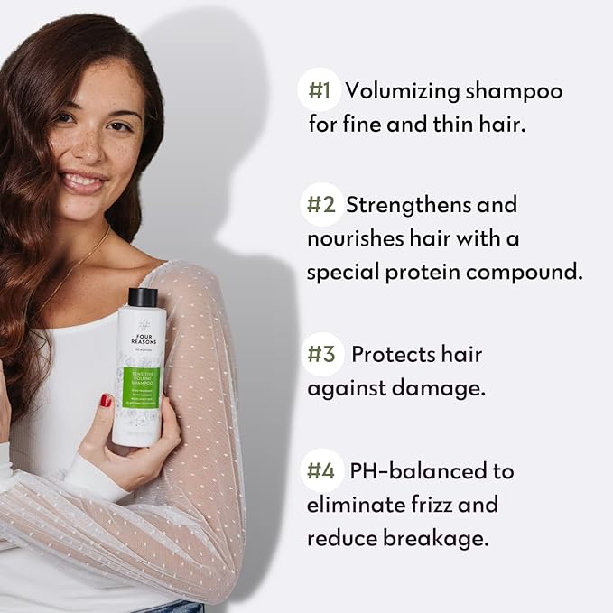 No nothing Sensitive Volumizing Shampoo - Fragrance Free - Hypoallergenic, Vegan, Paraben Free - Unscented Volume Shampoo for Sensitive Scalp and Skin – 10.15 oz