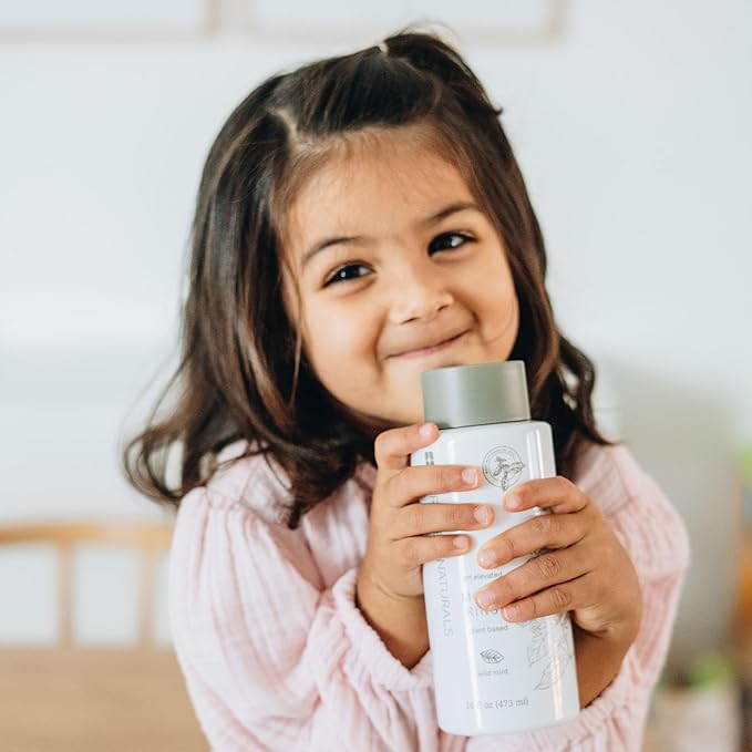 CariFree Naturals Mouth Rinse | pH Elevated, Fluoride-Free, with Magnolia Bark & Essential Oils, Organic Ingredients, Alcohol-Free, Dentist Recommended,Dentist Developed Wild Mint, 16 fl oz, Pack of 4