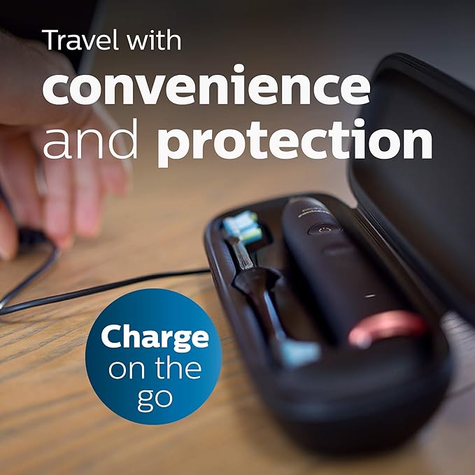 Philips Sonicare DiamondClean Smart 9750 Rechargeable Electric Power Toothbrush, Lunar Blue, HX9954/56