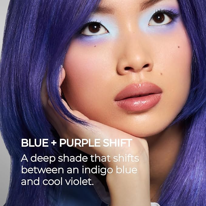 XMONDO Color Blue + Purple Shade Shift – Blue Purple Dye with Bond Booster & Hyaluronic Acid, 8 oz