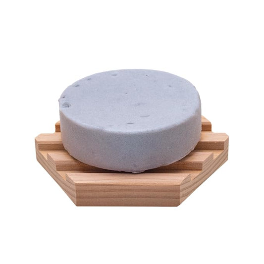 Modern Mammals Light Shampoo Bundle - Gentler Wash for Better Hair, Minimalist Hair Care, Low Lather, Fragrance-Free (2.4oz Bar & Slotted Wooden Tray)