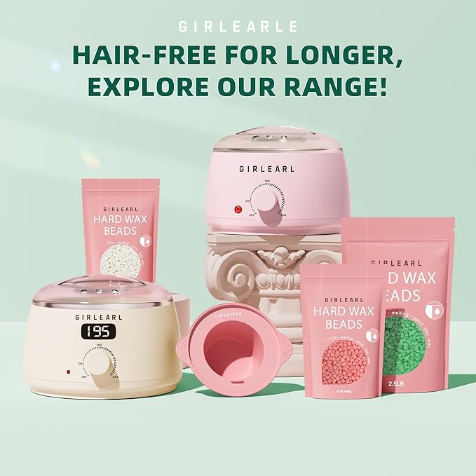 2.5lb Wax Beads for Hair Removal, Brazilian Bikini Waxing for Women Men, Hard Wax beads Perfect for Sensitive Skin Full Body Eyebrow, Legs, Face at Home Waxing Beads for Coarse Hair (Aloe)