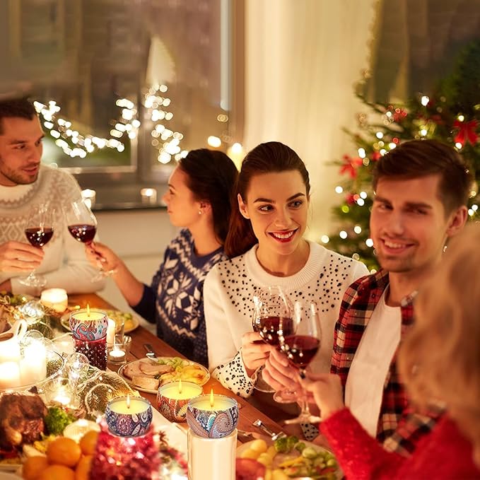 Scented Candles Gift Set for Women, Primevolve 12 Pack 2.5 Oz Soy Wax Travel Tin Aromatherapy Candles for Home Scented, Perfect for Birthday, Christmas, Stress Relief, Spa, Bath, and Home Decor