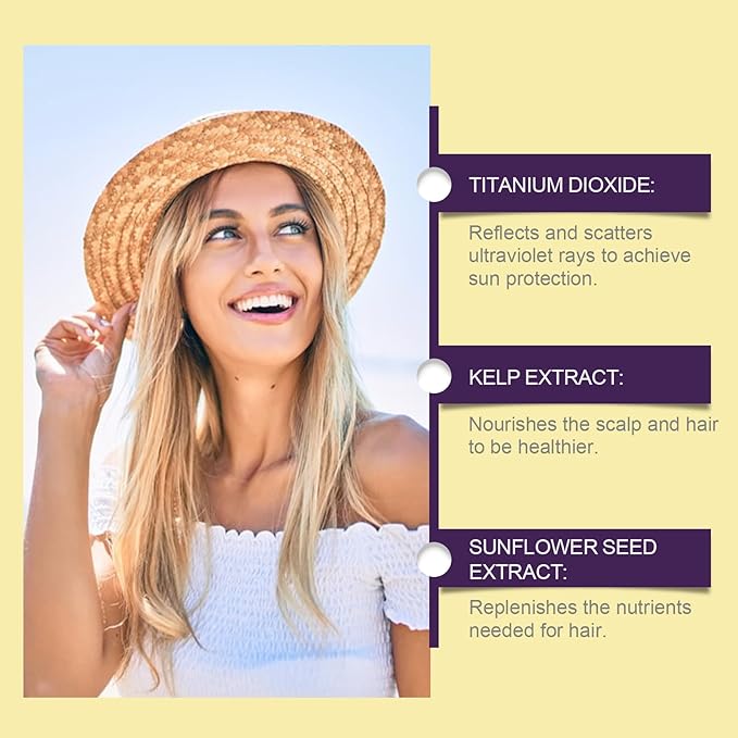 Ultimate Hair and Scalp Sunscreen Spray SPF 30 PA++ Oil Control Lightweight Breathable for All Hair Colors and Types.