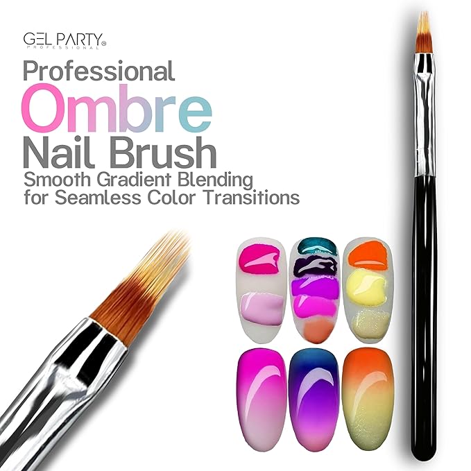 GELPARTY Nail Art Brush Kit – 32 PCS Professional Nail Brushes for Acrylic, Gel, UV/LED, Ombre & 3D Design | All-in-One Manicure Tool Set for Salon & DIY