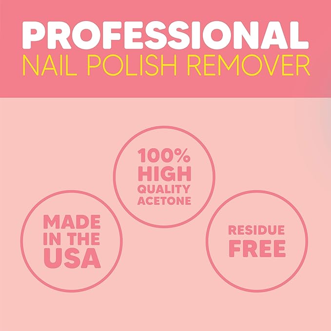 Onyx Professional Nail Polish Remover Kit with 7 inch Nail File, Lavender Scent, Made in USA, 16 fl oz - Moisturizing Formula Gel Polish Remover, Acetone-based, Enhanced with Vitamin E, Grape Seed Oil