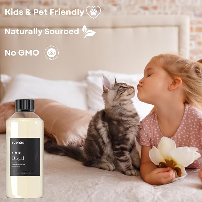 Scentia Hotel Diffuser Oil Inspired by The Baccarat Hotel Scent - 500 mL 16.9 fl oz - Fragrance Oil Blend for HVAC, Ultrasonic & Cold Diffusers - Secret Voyage - Thanksgiving & Holiday Gift