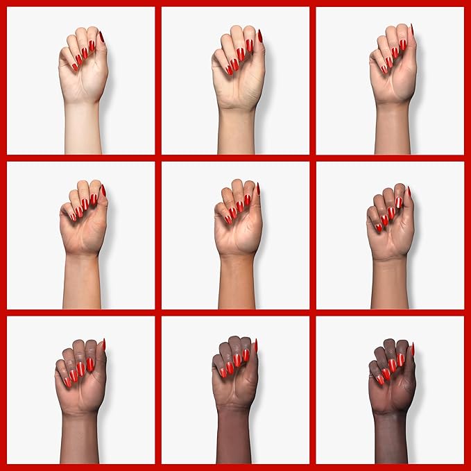 Double Rhythm 15ML Gel Nail Polish Pure Sheer Same Color Same Bottle Soak Off Gel Polish Art Manicure Salon DIY at Home for Women (Bright Red-A1016)