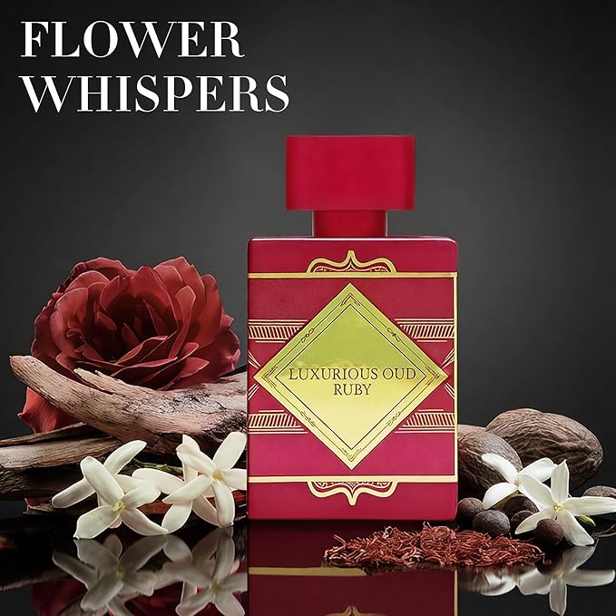 Luxurious Oud Ruby - Cologne for Women - Long Lasting Perfume for Women, Luxurious Floral Fruity Fragrance - 100ml