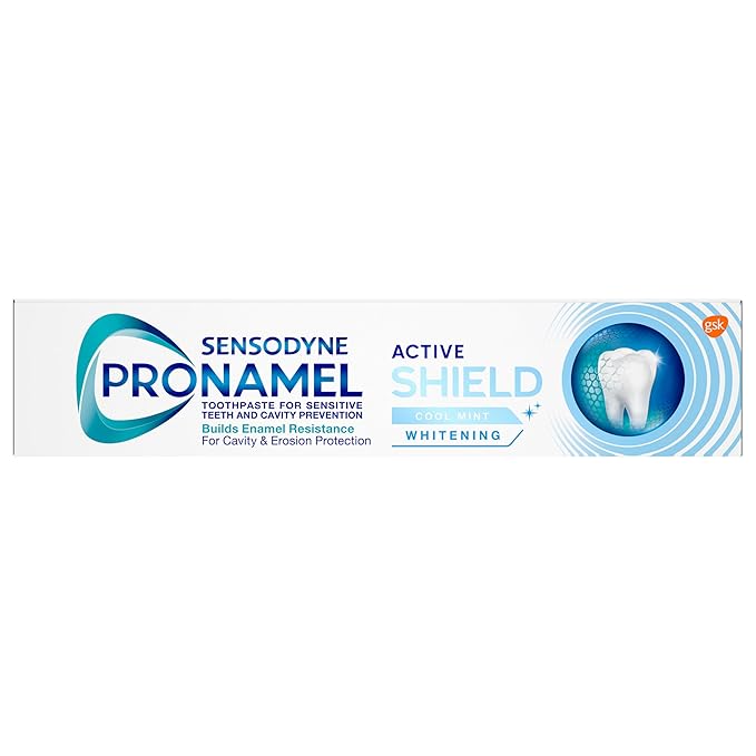 Sensodyne Pronamel Active Shield Whitening Enamel Toothpaste, Cool Mint - 3.4 Ounces x 3