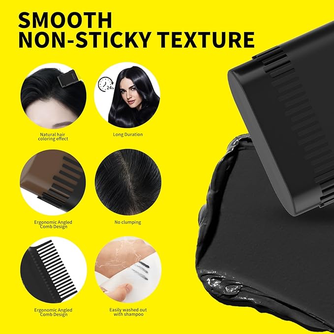 Gowwim Root Touch up Powder, Instantly Gray Hair Cover up Hairline Powder for Women & Men Waterproof and Sweatproof Root Cover Up Long-Lasting for Thinning & Loss Hair (dark brown5, 15g)