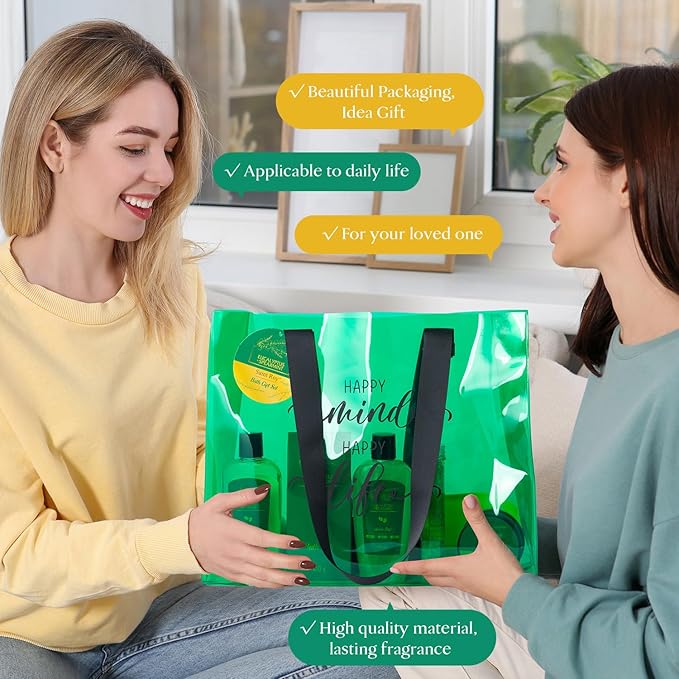 Home Spa Gift Basket, Bath Spa Kit for Girls, Eucalyptus & Mint Christmas Gifts for Women with Body Lotion, Shower Gel, Bath Bomb, 13pcs Unique Birthday Gifts for Women Gifts for Her Teen