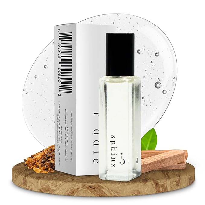 Riddle Sphinx Roll-On Pheromone Perfume Made in USA - Premium Rollerball Fragrance for Women Egyptian Musk & Sandalwood - Long-Lasting Alcohol-Free Gentle on Skin - Ideal for Daily Use and Travel