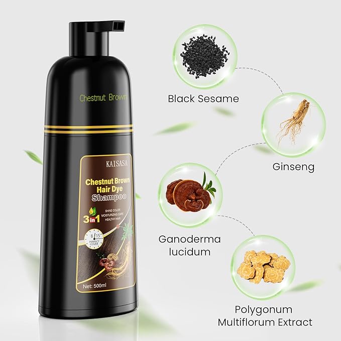 HAIR DYE SHAMPOO 7-10 (Chestnut Brown)