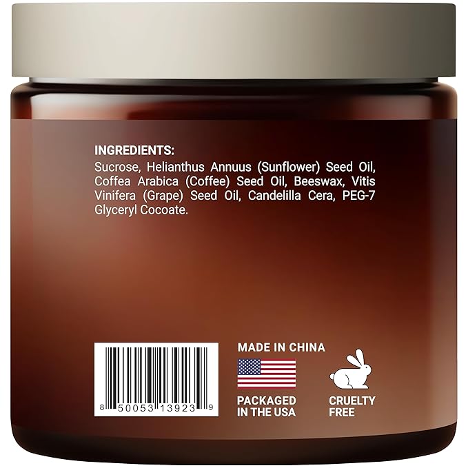 Brown Sugar and Coffee Foot & Body Scrub - Energizing Brown Sugar & Moisturizing Coffee Scrub Body Exfoliator for All Skin Types - Hydrating Exfoliating Spa Treatment - 10 oz