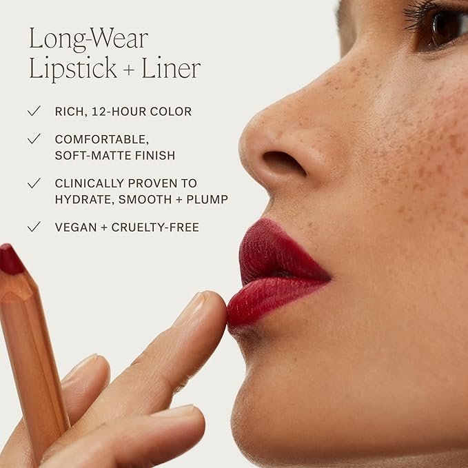 ILIA - Lip Sketch Hydrating Crayon | Hydrate, Plump, Smooth, Strengthen | Long Lasting up to 12-Hours, Bleed-Resistant, Soft-Matte | Barrier-Building, Non-Toxic, Cruelty-Free (Blue Note)