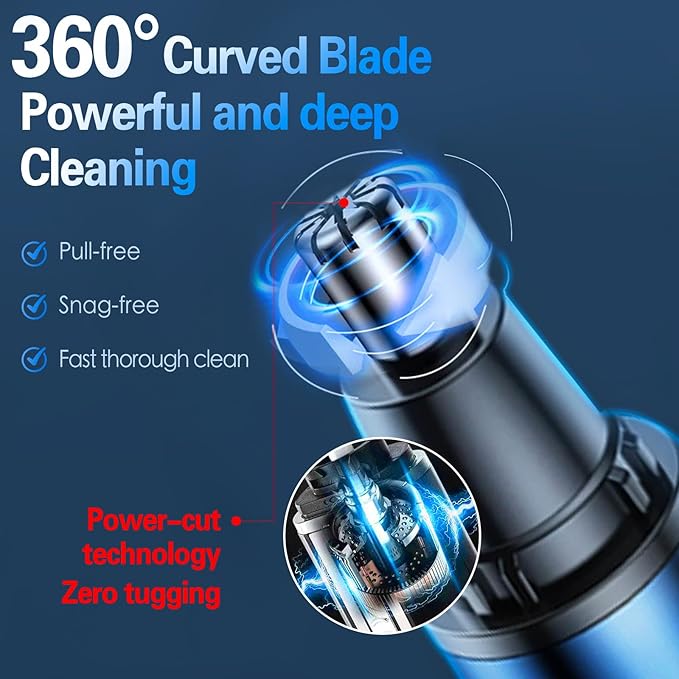 Nose Hair Trimmer for Men, Ear and Nose Hair Trimmer for Women,Sideburn,Eyebrows Hair Trimmer, Electric Facial Hair Remover with LED display, Rechargeable, Waterproof for Home, Travel Business