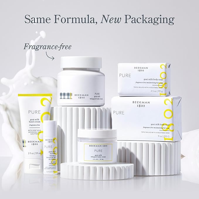 Beekman 1802 Whipped Body Butter Cream with Goat Milk - Deeply Moisturizes, Softens Skin - Natural & Gentle for All Skin Types - Non-Greasy, Cruelty-Free, 8 oz