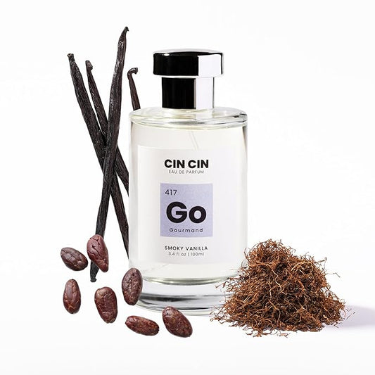 Cin Cin Smoky Vanilla - Gourmand 417 EDP 100ml Inspired by T.F's Tobacco Vanille - Long-Lasting Tobacco Vanilla Dupe Perfume for Men & Women - Paraben-Free & Concentrated Eau De Parfum Fragrance