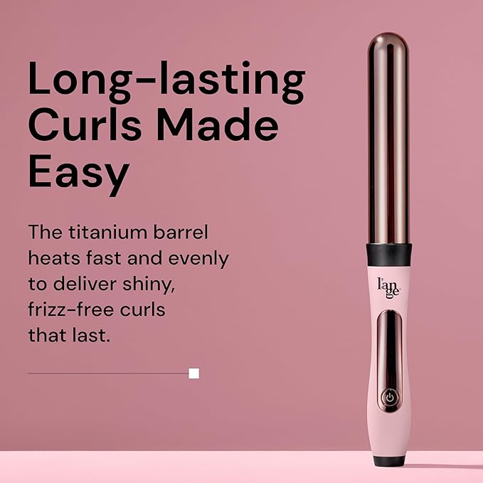 L'ANGE Hair Le Curl 25 MM Titanium Curling Wand | Professional 1 Inch Curling Iron for All Hair Types | Clip Free Hair Curler | Best Curling Wand for Tighter Curls & Beach Waves