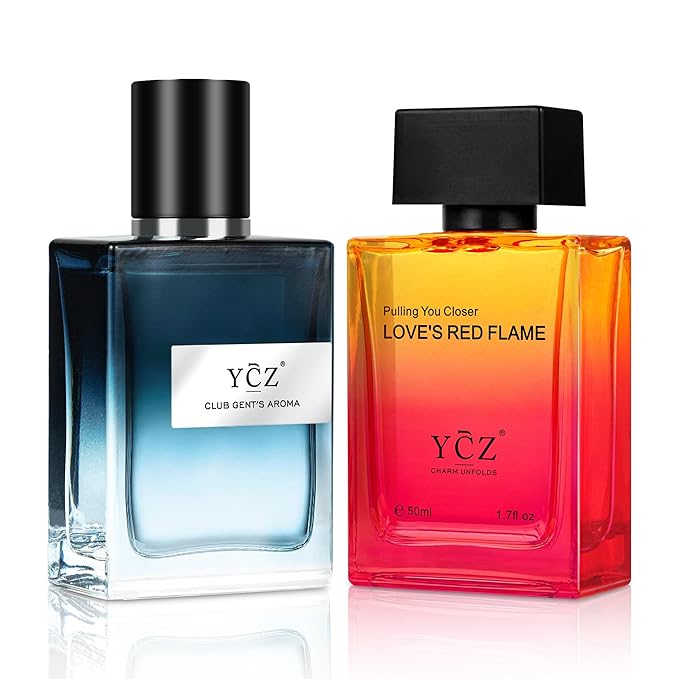 Ycz 2-Pack Love's Borrowing Fire Club Men's Pheromone Cologne - Lasting Citrus Fragrance, Male Glamour & Attraction, 1.7 oz Bottle, Perfect for Dates and Valentine's Day, Christmas Gifts Ideal