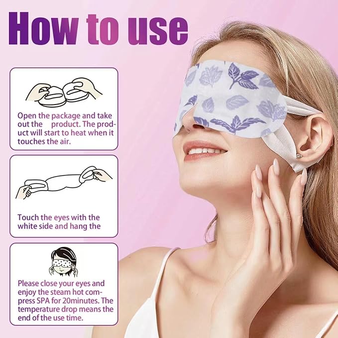 18 Packs Steam Eye Mask for Dry Eyes Self Heating Masks Cornea Care Rest Disposable SPA Warm Compress,Eye Mask for Sleep,Stye Eye Treatment,Reduce Eye Fatigue Travel Essentials(Unscented)