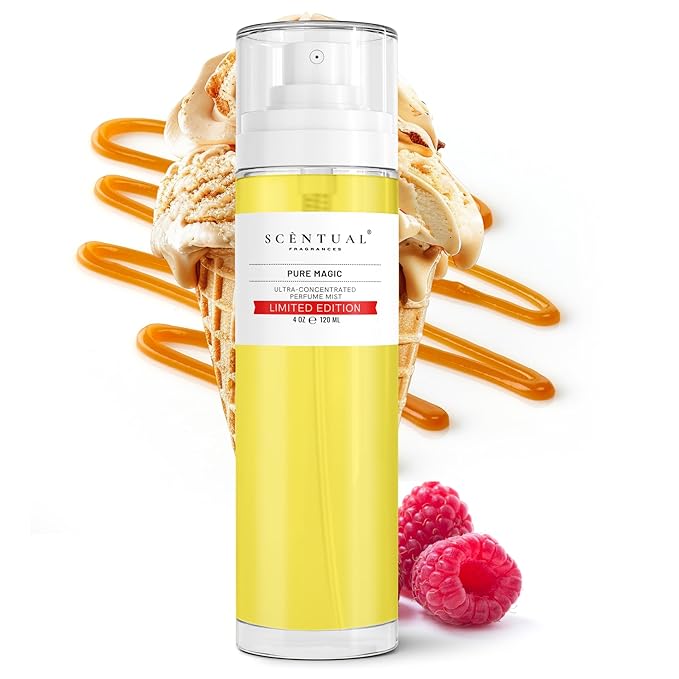 Ultra-Concentrated Hair & Body Perfume Mist, Long Lasting Women's Fragrance, Gourmand Perfumes for Women, Vegan and Cruelty Free (Pure Magic)