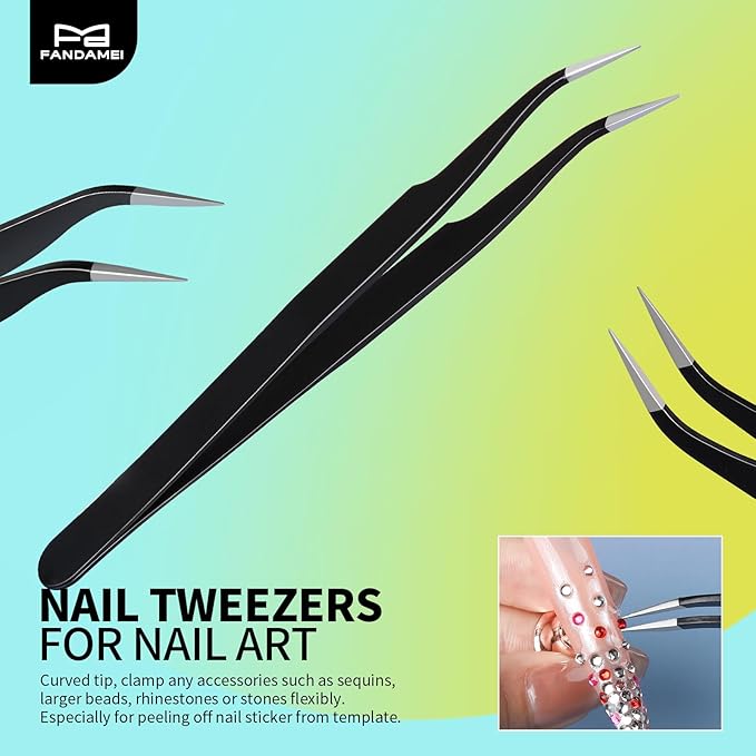 FANDAMEI Nail Art Tools, Nail Brush, 15 PCS Nail Art Brushes, 5 PCS Nail Dotting Tool, Nail Stand, Nail Holder For Painting Nails, Nail Tools, Nail Design Tools, White