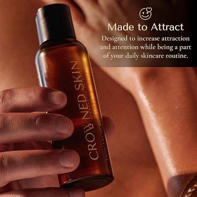 Crowned Skin King and Reign Body Oil Cologne Bundle | New Moisturizing Formula | Skin Care Set with Sandalwood, Leather, Fresh, and Nautical Scents | Natural Shea & Mango Butters | All-Day Fragrance