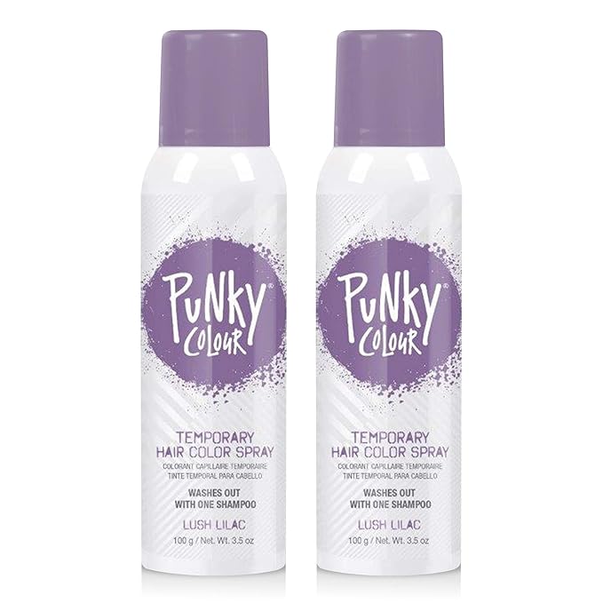 Punky Pastel Temporary Hair Color Spray - Lush Lilac, Temporary Hair Dye, Fast-Drying & Washable, 3.5 fl oz, 2 Pack