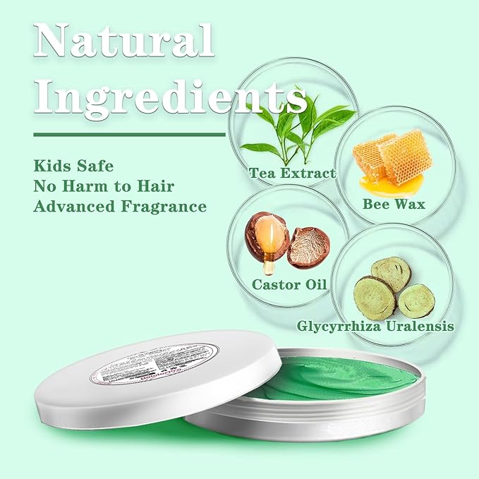 Green Hair Color Wax, Temporary Hair Color Wax, Temporary Hair Dye for Dark Hair, Washable, Kids, Halloween, Cosplay, Party, Girls