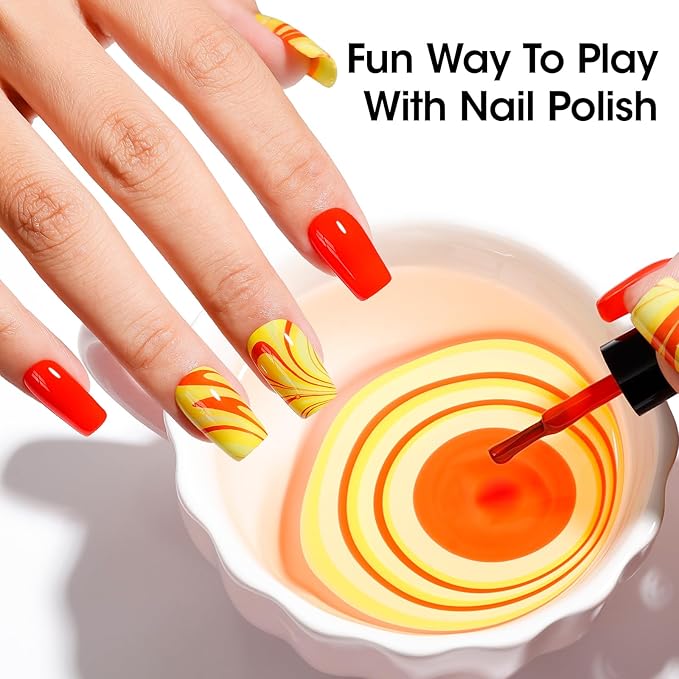 GELLEN Bright Neon Nail Polish Set, Quick Air Dry Regular Nail Polish Vibrant Rainbow 12 Colors Set for Fingernail Toe Nails Salon Home, Hema Free, Non-toxic, Red Pink Blue Green Purple Orange Yellow