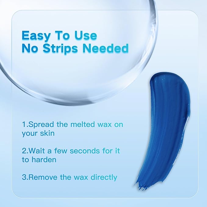 Hard Wax Beads, 1lb, Wax for Coarse Hair Removal, Sensitive Skin, Full Body, Women and Men