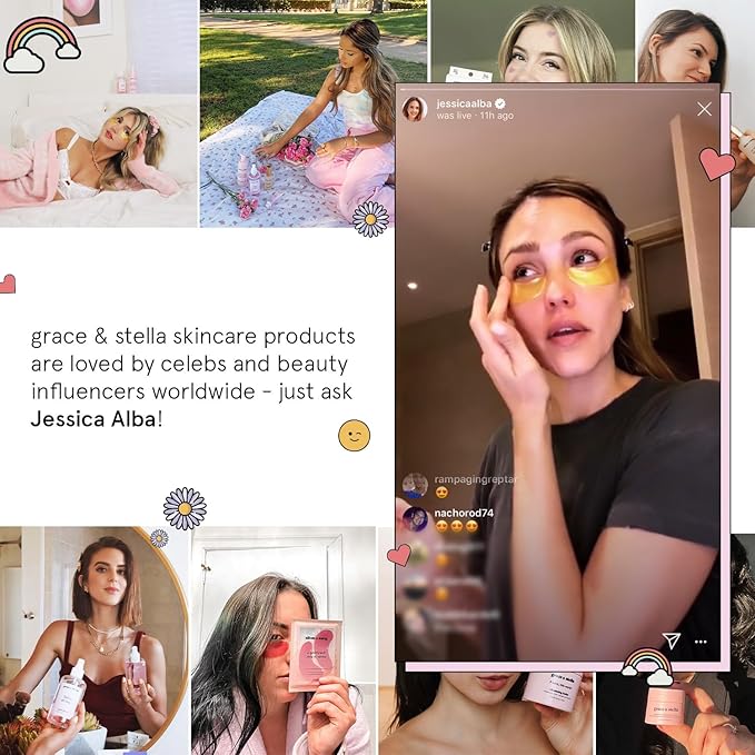 grace & stella Disposable Face Towels - Travel Essentials - Ultra-Soft & Absorbent Face Wipes Towelettes - XL Facial Towels for Cleansing & Makeup Removal - Lint-Free Facial Tissue - Vegan (60 Count)