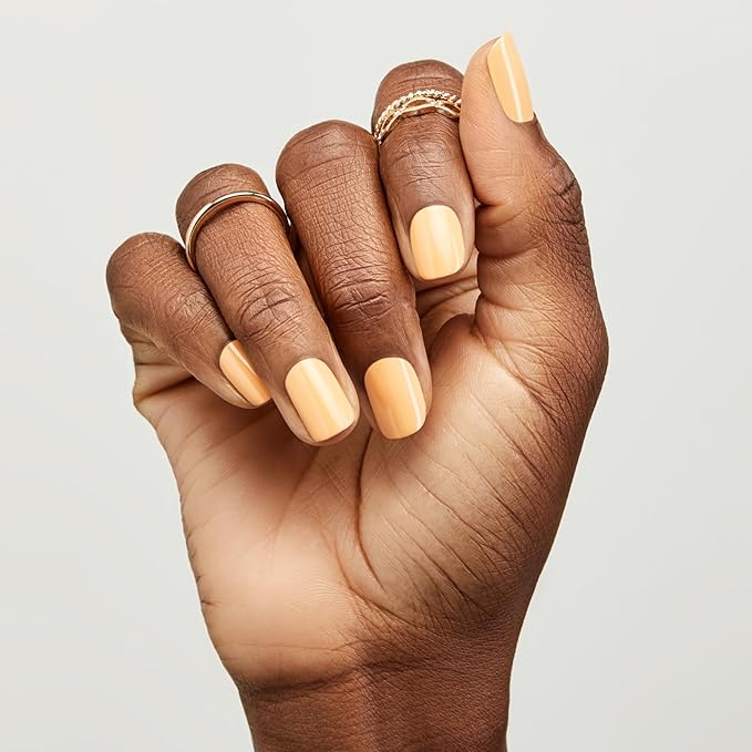 Nailtopia Bio-Sourced, Chip Free Nail Lacquer - All Natural, Strengthening Biotin and Superfood-Infused Polish - Chip Resistant Formula - Quick-Dry, Long Lasting Wear - Just Peachy - 0.41 oz