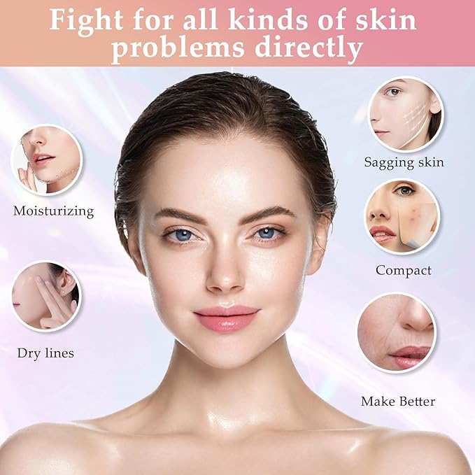 Red-Light-Therapy-for-Face and Neck Massager,7 Colors Womens Skin Rejuvenation Lifting Facial Massager Tool for Toning,Glow Boost