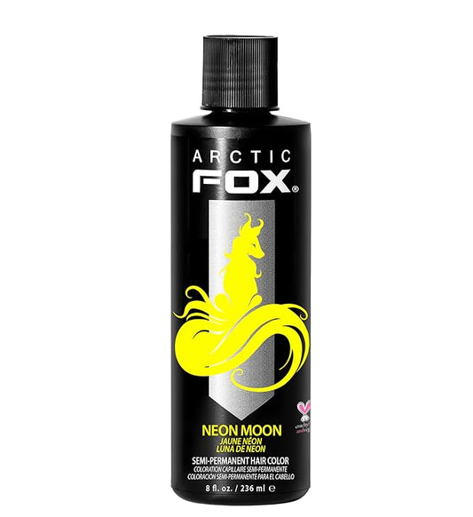 ARCTIC FOX Vegan and Cruelty-Free Semi-Permanent Hair Color Dye (8 Fl Oz, NEON MOON)