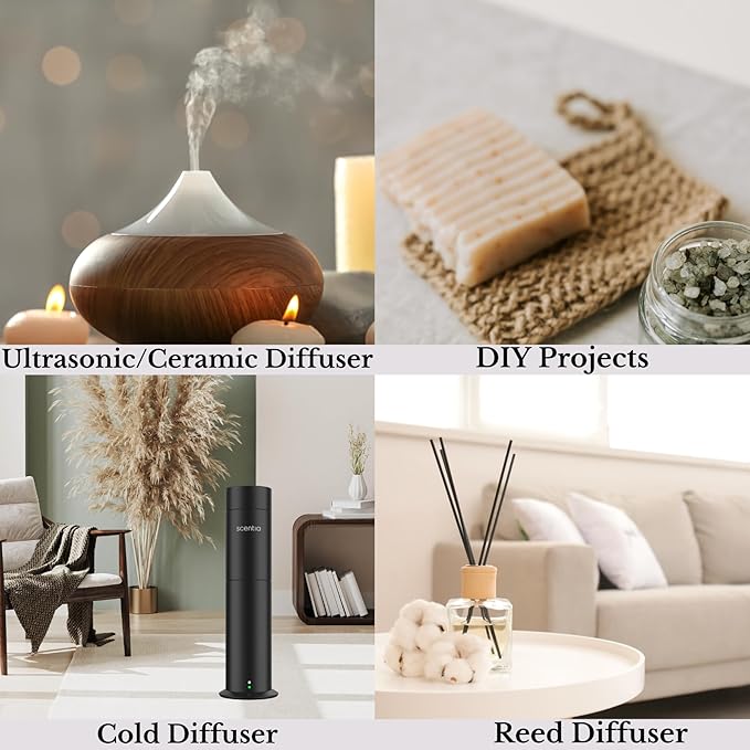 Floral Inspired Diffuser Oil Refill - Scentia Hope Dupe Fragrance Oil Blend, Home Luxury Scents, Essential Oil Sets, Humidifiers & Candle Making | 120ml, 4.06FlOz, Thanksgiving Gift