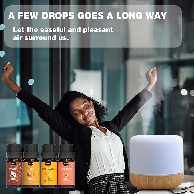 Essential Oils for Diffuser for Home,Diffuser Oils Scents for Aromatherapy,Laundry,Candle&Soap Making,Humidifiers,Fruit Scents