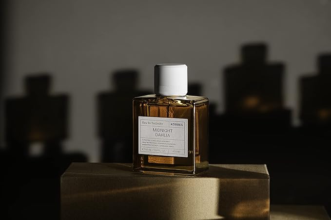 KORRES Eau de Toilette, Midnight Dahlia Perfume for Women, Floral Fruity Amber Fragrance with Lychee, Peony, Raspberry, Cedarwood & Musk, Clean Greek Scent, 1.69 Fl Oz