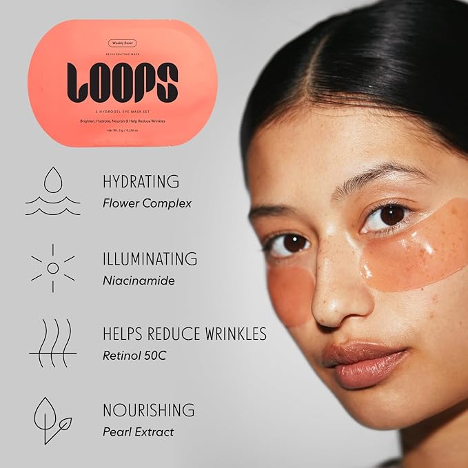 LOOPS Gang Mask Set – Weekly Reset for Rejuvenation, Double Take for Skin, Sunrise Service for – Hydrating and Pore Refining – Safe for Sensitive Skin - Gifts for Women, Stocking Stuffer
